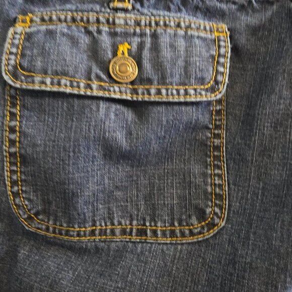 Michael Michael Kors Wide Leg Jeans - Dark Wash - Picture 5 of 9